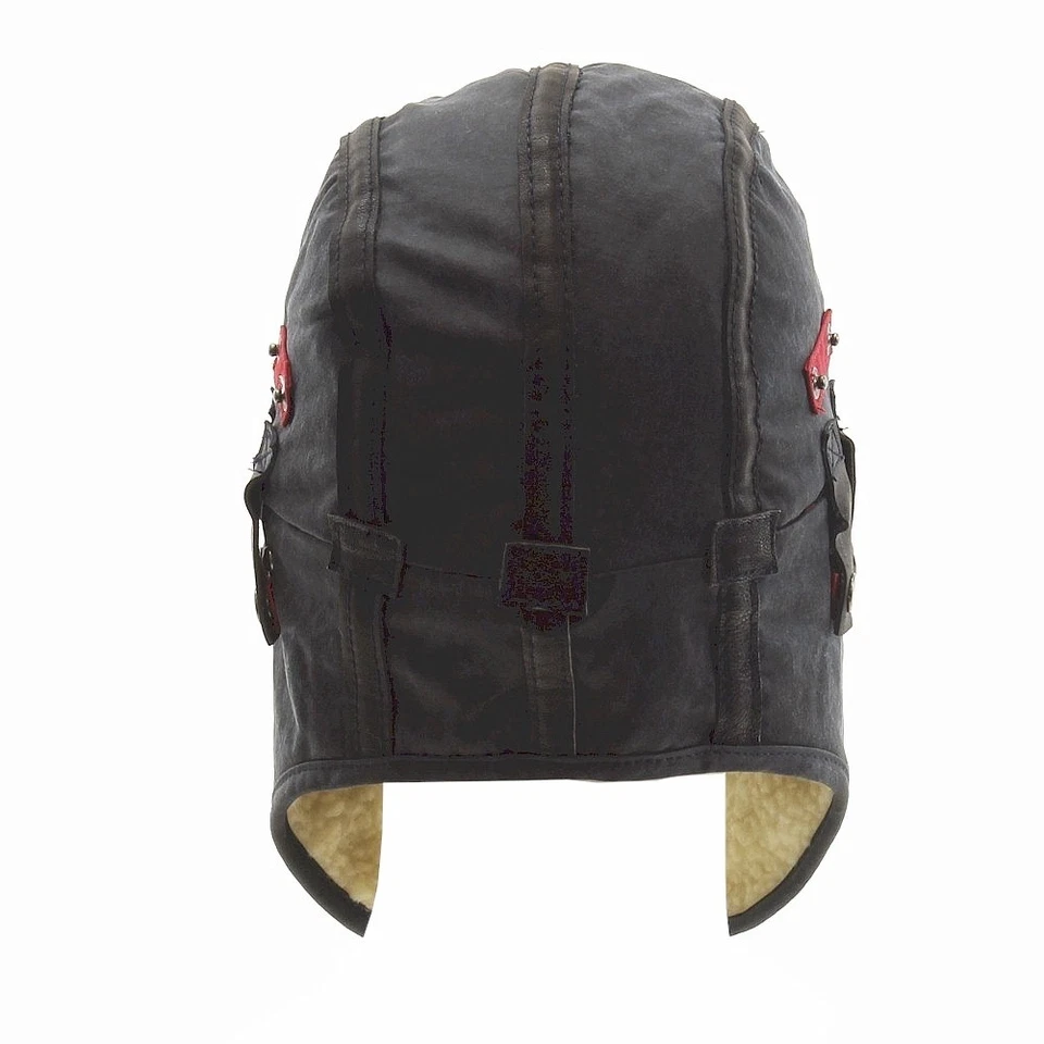 Kurtz Men's Major Leather Detail Black Hat - Image 4 of 4