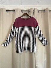 Croft & Barrow Womens 3X Top Pink Black White...