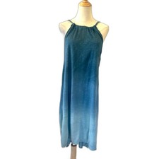 Ecoute Urban Outfitters Halter Blue Ombre Small Dress Midi Cover Up Beach