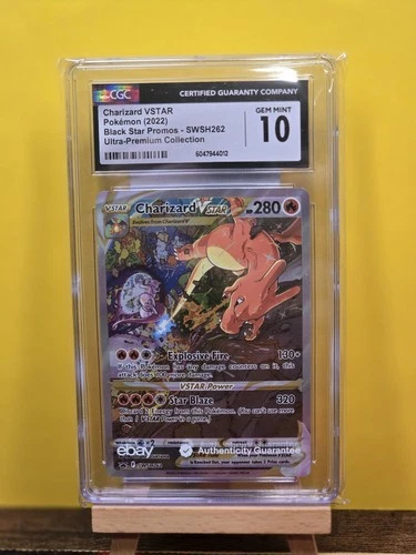 CGC 10 GEM MINT Charizard VSTAR SWSH262 PROMO Ultra-Premium UPC Pokemon Card