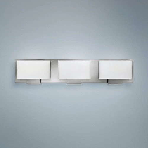 Hinkley Mila 24" Wide Modern Opal Glass Brushed Nickel Bath Light - Picture 1 of 6