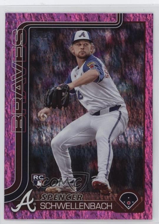 2025 Topps Series 1 Pink Holo Foil Spencer Schwellenbach #103 Rookie RC