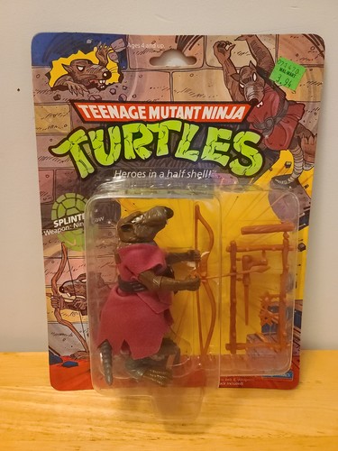 1988 Playmates TMNT Splinter 10 Back Vintage Seale...