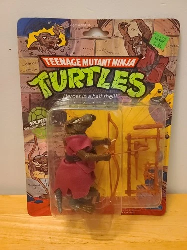 1988 Playmates TMNT Splinter 10 Back Vintage Sealed MOC - See Description