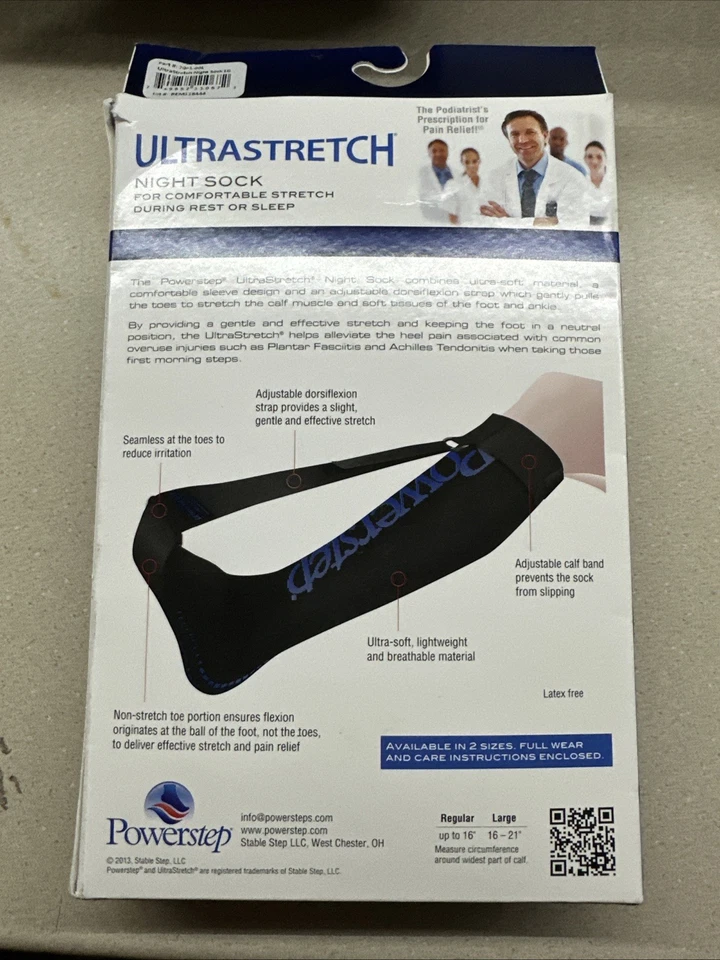 Powerstep Ultrastretch Night Sock (16” - 21” Calf Size) - Image 2 of 4