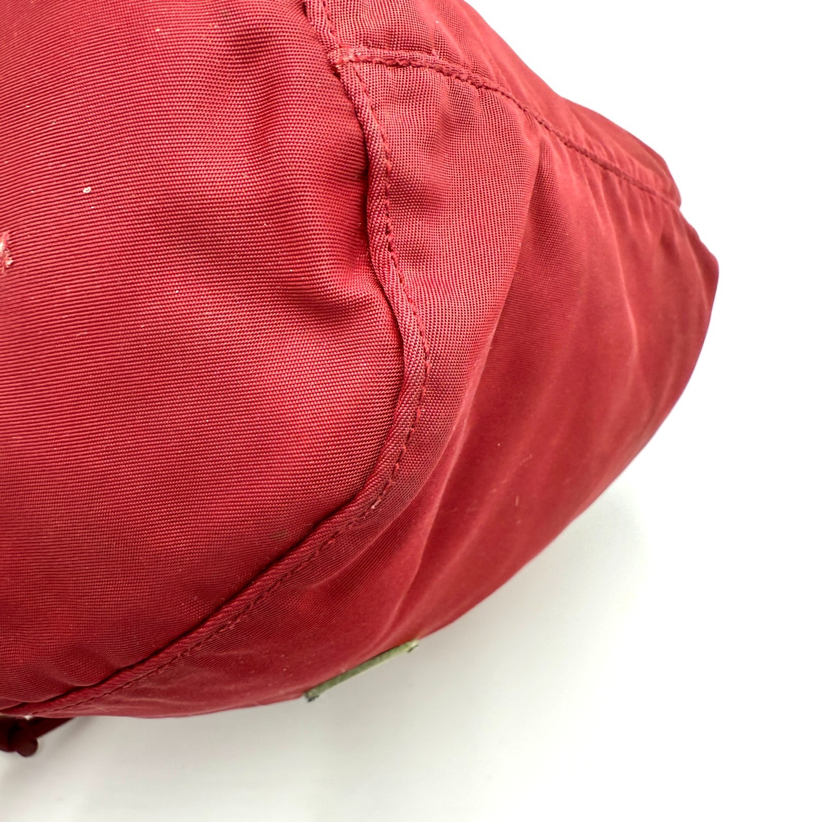 PRADA Drawstring Pouch Nylon Red Auth 913 thumbnail 6