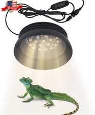 LED UVB Reptile Light with Dimmer  Timer UVA UVB Reptile Light Fixture with