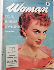 50s Vintage May 1955 Woman Magazine Ladies Fashion  Adverts Max Factor Gossard