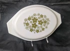 Vintage Pyrex Casserole Dish Crazy Daisy Lid Only Spring Blossom Green VTG 1970s