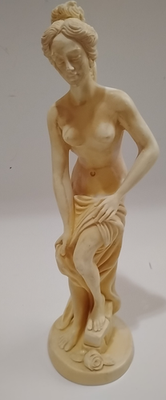 #ad A. Santini Helen of Troy Sparta Greek Nude Female Statue Sculpture Naked Figure $30.99