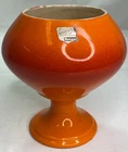 Vintage Royal Haegar Space Age Planter Bowl #344 Orange Footed Planter