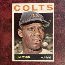 1964 Topps Set JIMMY WYNN ROOKIE #38 HOUSTON COLTS COLT .45s - VG-EX