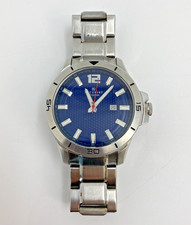 Accurist Quartz Watch  - Cal. 2115 - Stainless Steel - Bracelet - Blue Dial  K12