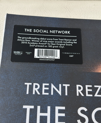 洋楽 The Social Network LP - Trent Reznor Trent Reznor and Atticus Ross: The Social Network Original