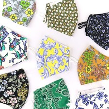 NIP Tory Burch Floral Two Layer Adjustable Mask Face Cover Pick a deisgn