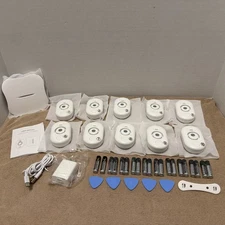 WD61 Water Leak Detectors (10) + WT13 Wi-Fi Gateway, New, No Box, Tested, Works