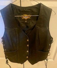 Universal Rider Size S Black Leather Vest
