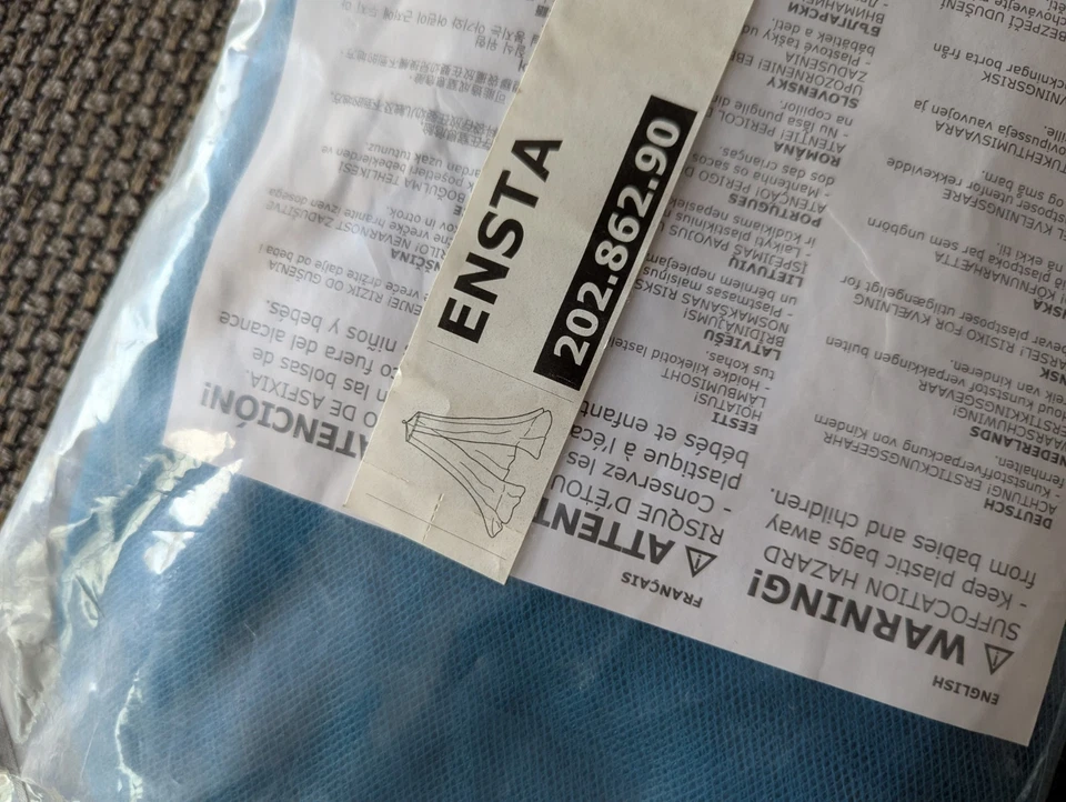 NUEVA red con dosel de cama Ikea ENSTA con aro verde azulado turquesa 202.862.90 Foto 3 de 3