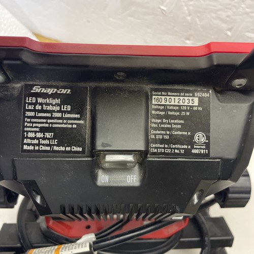 Snap On Tragbare Arbeitsleuchte 2000 Lumen 46 LED 25 Watt Innen Außen Leuchte Arbeit - Bild 5 von 6