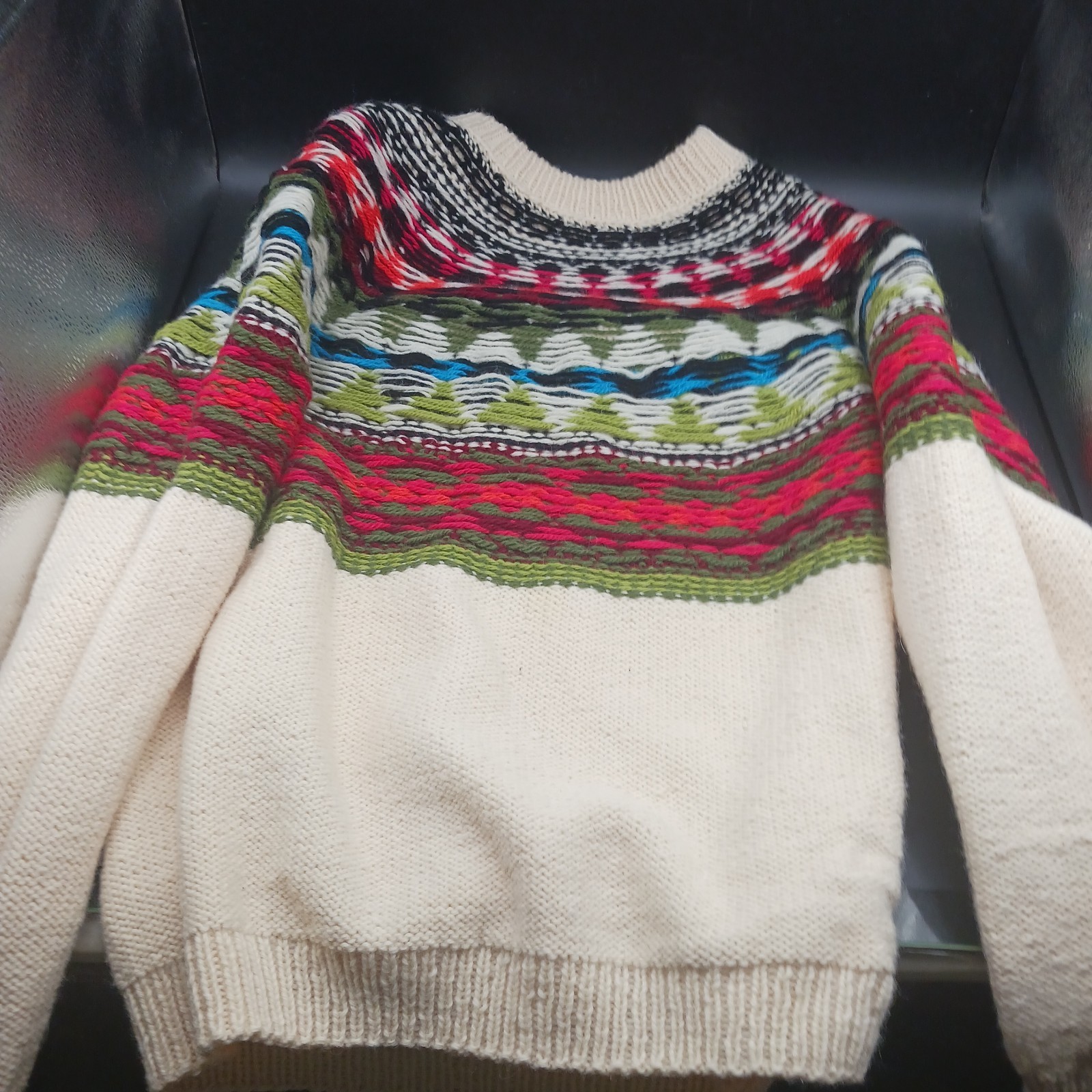 WILLIAM SCHMIDT MultiColor Patterned Sweater Sz L… - image 13