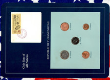 Coin Sets of All Nations Turkmenistan UNC 50,20,10,5,1 Tennesi 1993