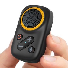 Ainostone Wearable Bluetooth Speaker Built in Mics for Hands small, Black
