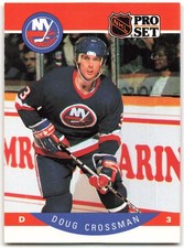 1990-91 Pro Set #179 Doug Crossman New York Islanders