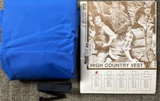 Frostline Sew Kits High Country Vest Blue 1981 Pattern Fabric Vintage Rare XS/S
