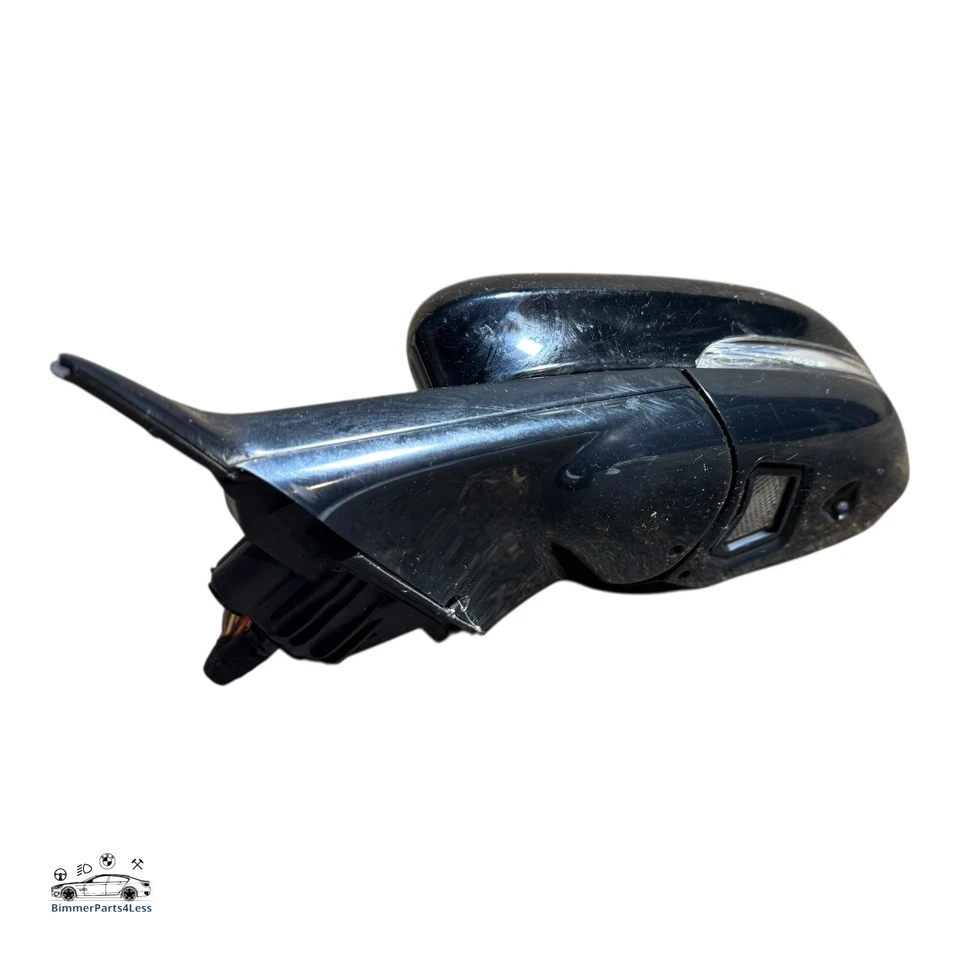 Espejo retrovisor Jaguar XJ X351 2011 plegable eléctrico lado izquierdo del pasajero negro ébano Foto 3 de 4