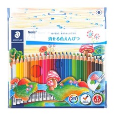 Staedtler Noris Club Erasable Colored Pencils 24 Colors Wood ABS Japan