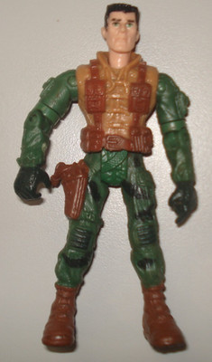 Lanard The Corps Commando Force Alex ''Brody'' Rucker 4'' Action Figure Brown Vest