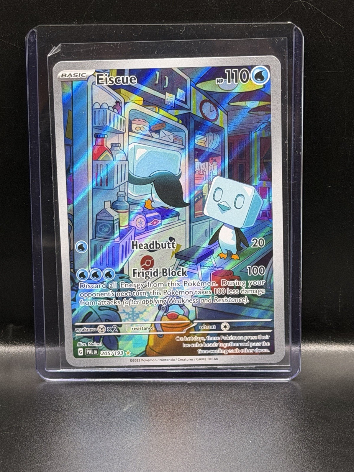 Eiscue 205/193 Illustration Rare Pokemon TCG SV02: Paldea Evolved NM