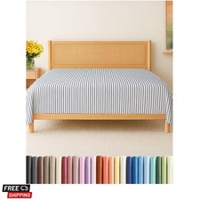 Full Size Flat Sheet - Hotel Quality Top Flat Bed Sheet Only - Ultra-Soft, Co...