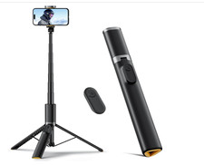 TODI 63" Phone Tripod for Cell Phone-Portable Selfie Stick on Tripod with Remote