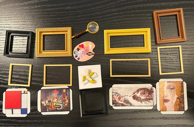ZURU Mini Brands Masterpieces Famous Paintings Canvas Art w/ Frame & Accessories