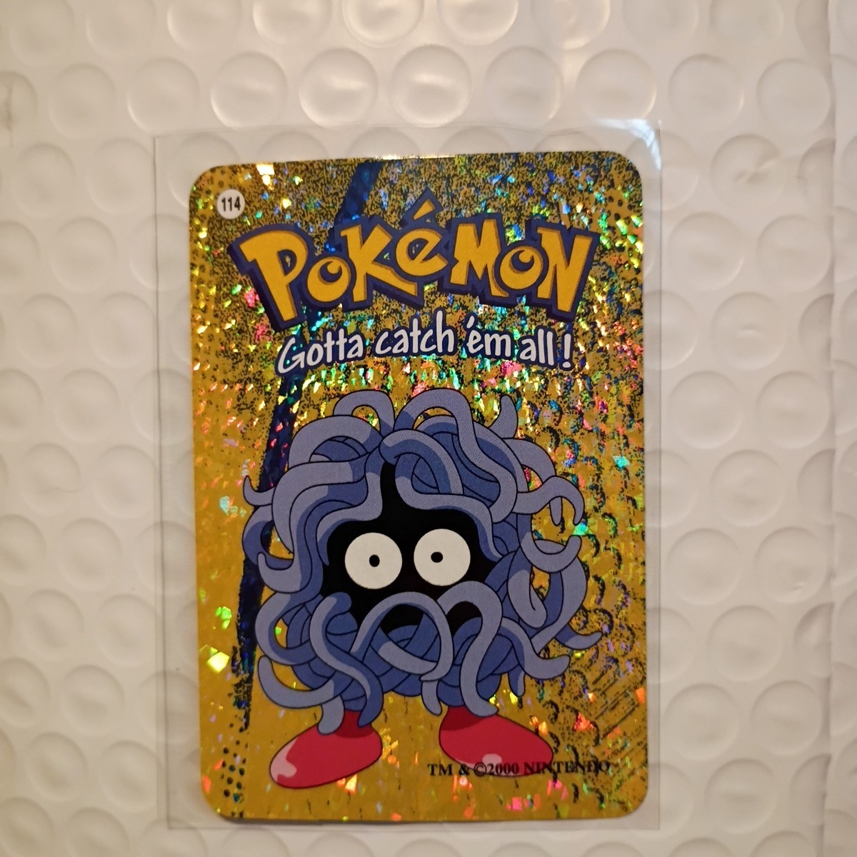 Tangela #114 - Vintage Vending Machine Prism Sticker 2000