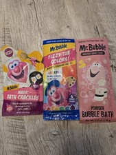 Mr Bubble 3 Pack Bath Fun Fizzy, Bath Crackles And Power Bubbles B1