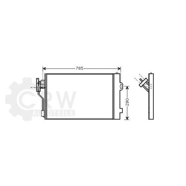 Kondensator Klimaanlage FüR Mercedes-Benz Vito Bus 109 Cdi Bj.06-14-image