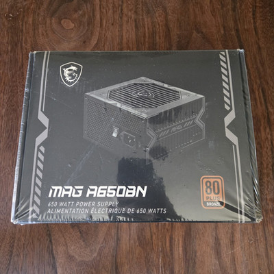 MSI MAG A650BN 650W ATX PSU 80 PLUS Bronze Black SATA PCIe 6+2