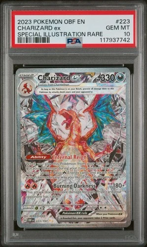 PSA 10 Charizard EX SIR Obsidian Flames 223/197 English