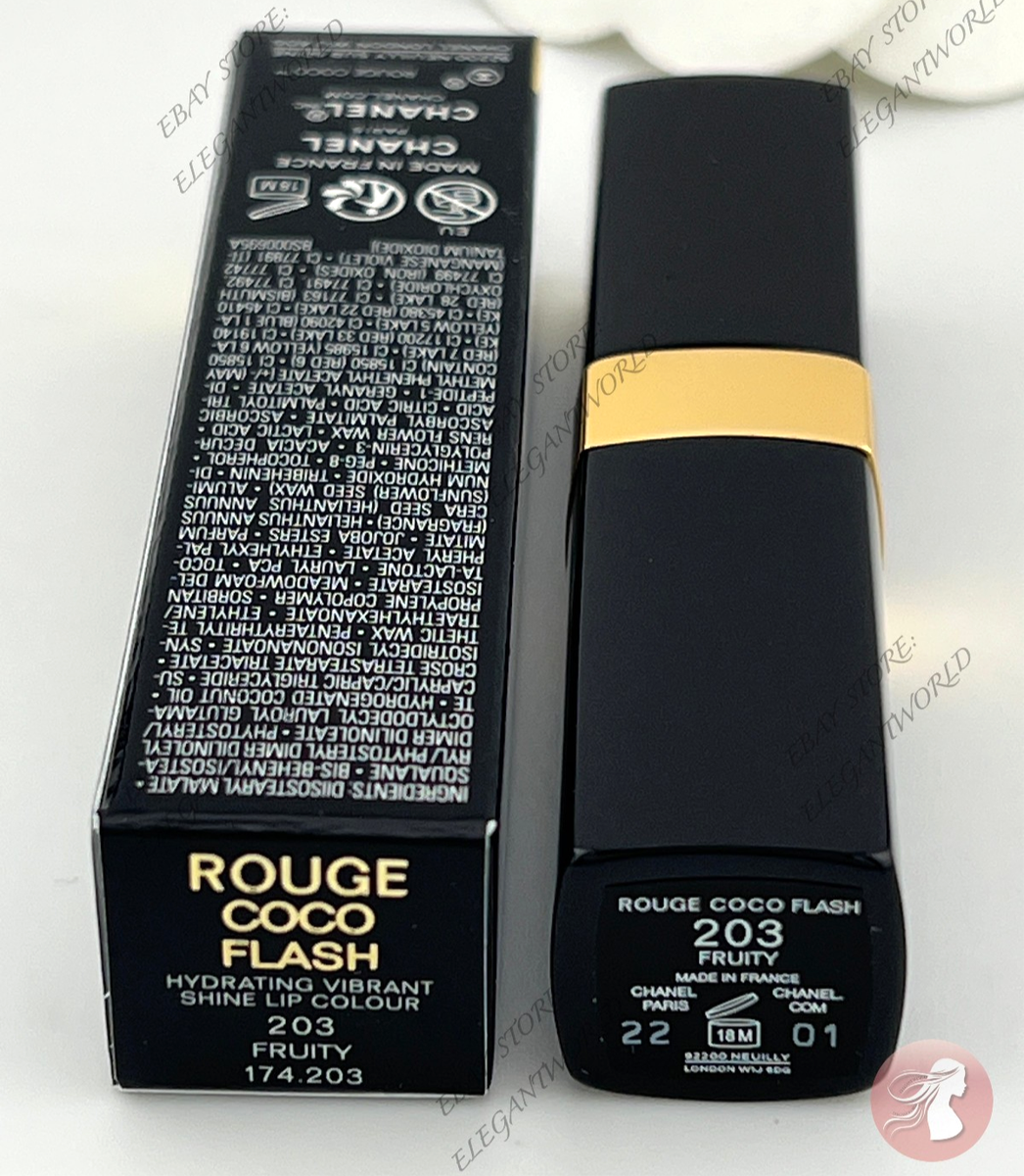 CHANEL Rouge Coco Flash Lipstick - 203 FRUITY, New In Box 2026
