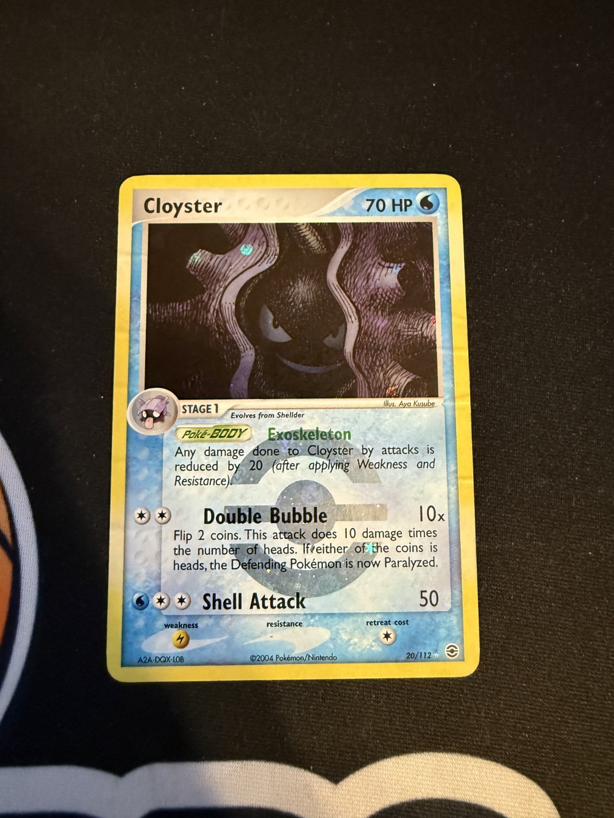 20/112 Cloyster Rare Reverse Holo EX Fire Red Leaf Green Pokemon Card DMG
