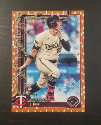 2025 Topps Holiday Brooks Lee Holiday Lights Parallel #H13 Twins RC