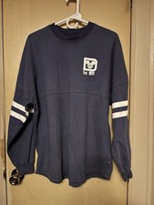 Walt Disney Unisex Sweatshirt, Blue, White retro 70s Vintage Size Medium