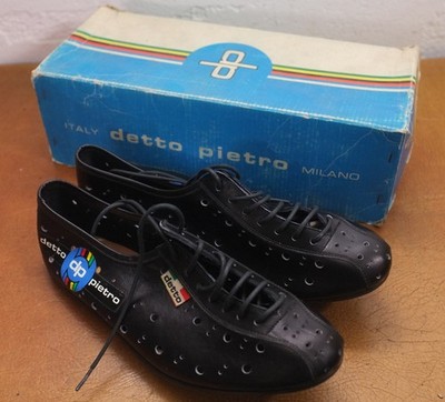 Detto Pietro Milano vintage Leder Rennrad Schuhe Gr. 40 Cinelli Pogliaghi NOS