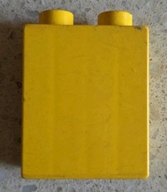 LEGO DUPLO - YELLOW BRICK WITH BOTTLE - NURSERY - 2942 - VINTAGE - RARE - 1990