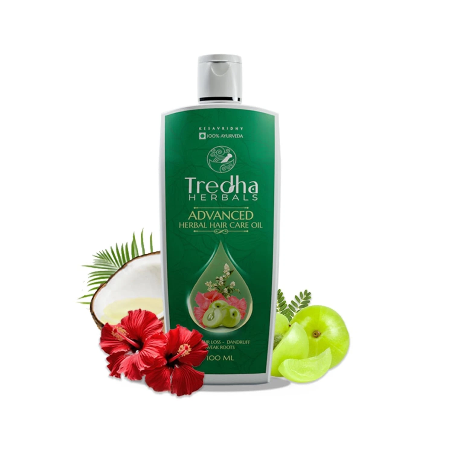 Tredha Advanced Herbal Hair Care Oil 100ml | Hair Growth & Anti Hair Fall Oil