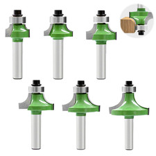 6 Pcs Frese per Legno Da 8 Mm, Fresa per Angolo Tondo Con Cuscinetto a Sfera, Fr