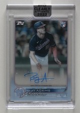 2022 Topps Clearly Authentic Auto Riley Adams #CAA-RA Auto 0hw6