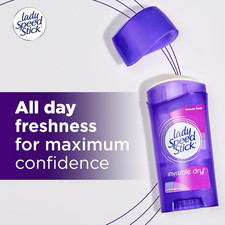 Invisible Dry Antiperspirant Deodorant, Shower Fresh, 2.3Oz, 4 Pack